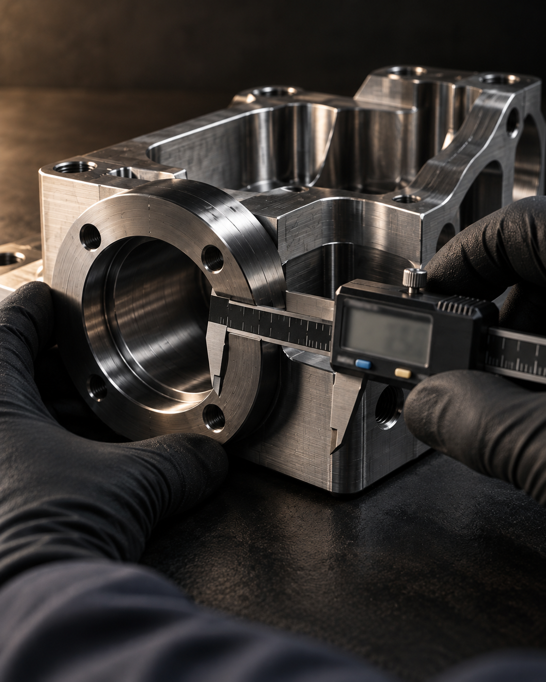 Image placeholder for dimensional inspection of a manufactured part